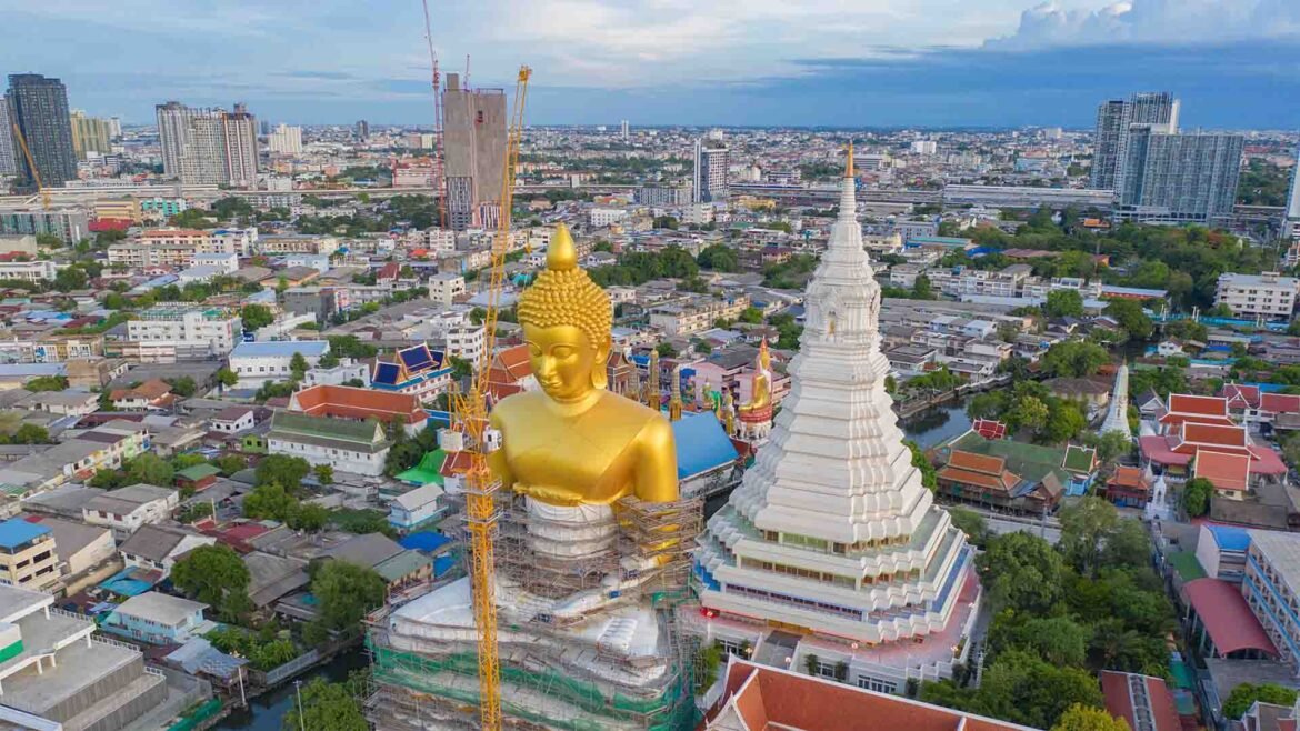 Historical Attractions in Bangkok - Modern Bangkok downtown skyline showing Thailand’s urban city life