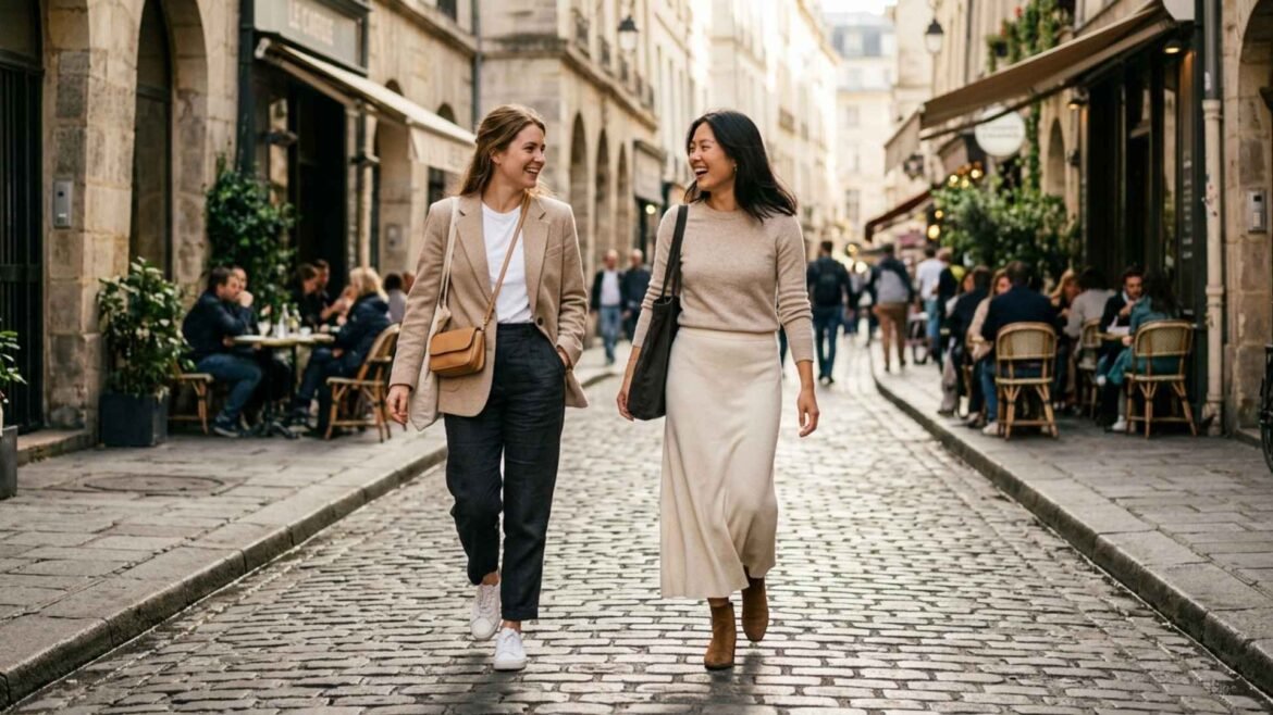 capsule wardrobe outfit combinations travel style european street outfits