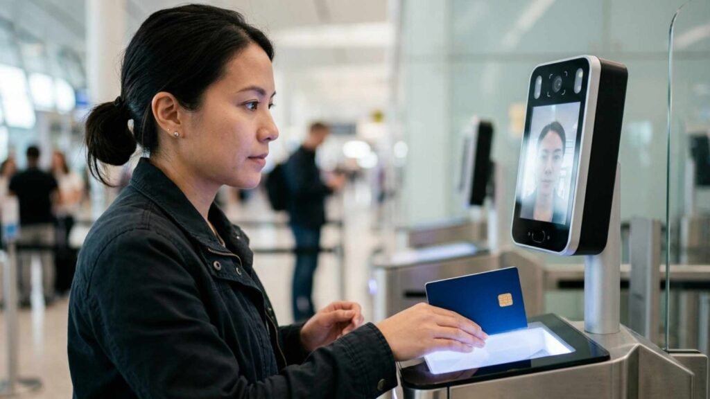 biometric passport control egates UK airport