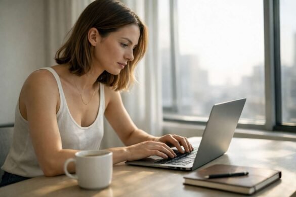 how to stay focused all day in a minimal workspace with natural light