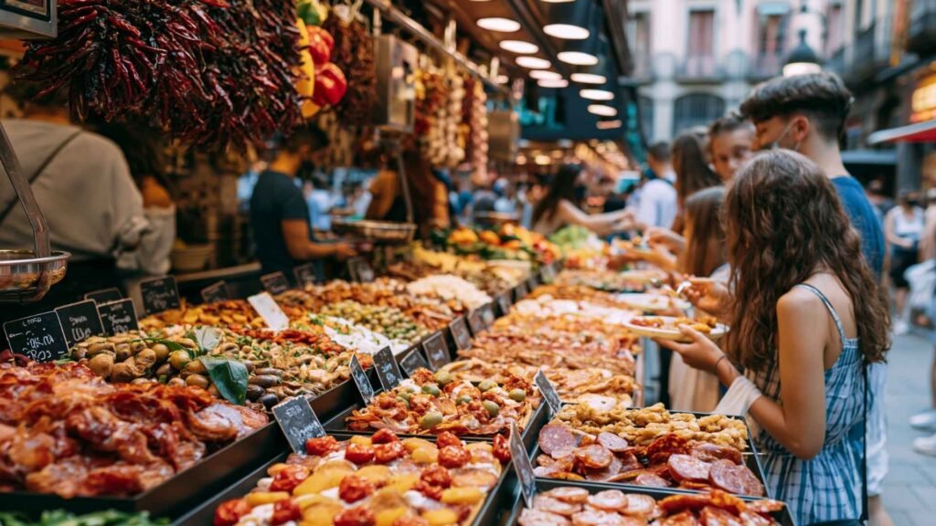 Barcelona food market tapas La Boqueria local dining experience