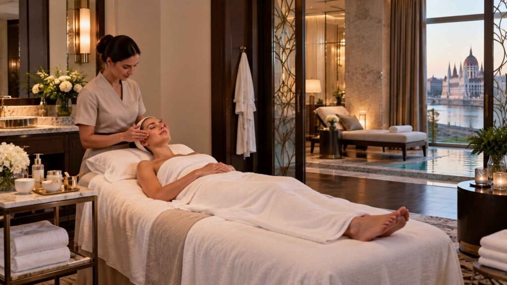 Four Seasons Gresham Palace Spa Budapest luxury facial treatment experience